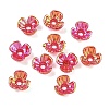 UV Plating Opaque Acrylic Bead Cap OACR-K001-39B-1