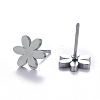 Tarnish Resistant Unisex 304 Stainless Steel Stud Earrings EJEW-E254-08P-2