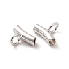 Rhodium Plated 925 Sterling Silver Tube Bails STER-NH0001-01P-2