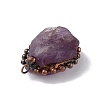 Natural Amethyst Pendants G-F739-10R-03-3