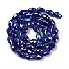 Transparent Electroplate Glass Beads Strands LS-EGLA-N013-T4mm-B07-2