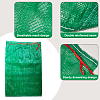 10Pcs 2 Colors Christmas Themed Plastic Drawstring Bags ABAG-CN0001-10-6