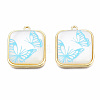 Resin Pendants PALLOY-N161-007-NR-2