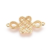 Brass Micro Pave Cubic Zirconia Links X-ZIRC-G125-06G-2