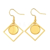 304 Stainless Steel Earring Cabochon Settings STAS-D267-01B-G-1