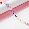 Transparent Glass Beads Strand GLAA-F112-01H-2