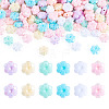 200Pcs UV Plating Opaque Acrylic Beads OACR-TADJ0001-12-1