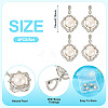 4Pcs Natural Pearl Pendants PALLOY-TAC0181-4