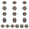 18Pcs 6 Styles Tibetan Style Alloy Beads FIND-CJ0005-74-1