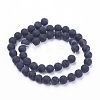 Natural Black Striped Agate/Banded Agate Beads Strands LS-G-F520-50-8mm-2