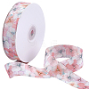 1Roll Single Face Printed Polyester Satin Ribbon SRIB-CY0001-47E-1