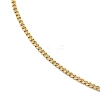 Ion Plating(IP) 304 Stainless Steel Curb Chain Necklace for Men Women X-NJEW-M200-02G-2
