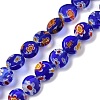 Handmade Millefiori Lampwork Beads Strands LAMP-G166-17A-04-2