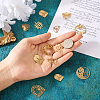  Jewelry 14Pcs 7 Style Brass Charms KK-PJ0001-26-16