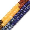 Natural White Jade & Red Jasper & Sodalite & Sesame Jasper & Amethyst Beads Strands G-NH0006-A14-01-2