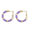 PVD Vacuum Plating 201 Stainless Steel Enamel Hoop Earrings for Women EJEW-B016-33D-4