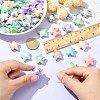 70Pcs UV Plating Rainbow Iridescent Acrylic Beads PACR-CJ0001-30-4