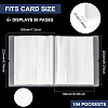 26 Pages Rectangle Plastic Card Storage Albums AJEW-WH0348-29B-2