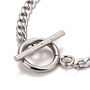 Non-Tarnish 304 Stainless Steel Chain Bracelets for Women or Men BJEW-A039-04P-3