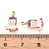 304 Stainless Steel Enamel Charms STAS-L022-289G-3