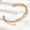 304 Stainless Steel Cuff Bangles for Women BJEW-H644-04G-2