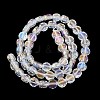Electroplate Glass Beads Strands EGLA-L045-G-3