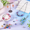 30Pcs Printed Transparent Resin European Beads RESI-TADJ0001-03A-5