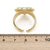 Brass Open Cuff Rings for Women RJEW-K308-04A-G-3