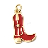 Brass Enamel Pendants KK-A296-51G-2