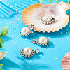 4Pcs Natural Pearl Pendants PALLOY-TAC0182-4