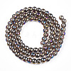 Electroplate Transparent Glass Beads Strands LS-GLAA-T032-T8mm-AB02-3
