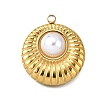Plastic Pearl Pendants STAS-Q360-03J-G-1