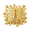 Alloy Rhinestone Lapel Pin Brooches for Clothes RB-CBAC813-02G-1
