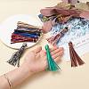 20Pcs 20 Colors PU Leather Tassel Pendants FIND-WR0003-26-4