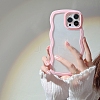 Wave Frame Clear Case TPU Plastic Mobile Phone Cover PW-WGC40AC-75-1