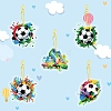 DIY Diamond Painting Football Keychain Kit PW-WG39BEF-01-1