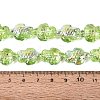 Electroplate Transparent Glass Beads Strands EGLA-N055-04A-09-4