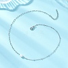 Natural Pearl Rice & 304 Stainless Steel Satellite Chain Paperclip Chain Necklaces for Women NJEW-JN05822-01-1