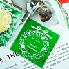 Christmas Theme Square Self-Adhesive Plastic Cookie Bags BAKE-PW0007-163A-02-1