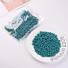 Opaque Colours Glass Round Beads X-SEED-S045-002A-A02-3