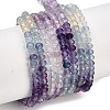 Gradient Color Natural Colorful Fluorite Beads Strands G-H071-A04-01-1