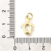 Brass Micro Pave Cubic Zirconia Pendants KK-Q040-02C-G-3