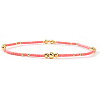 Bohemian Style Brass & Glass Seed Bead Stretch Bracelets for Women AC5136-5-1