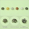 300PCS 6Colors Iron Bead Caps IFIN-YW0003-07-4