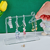 Transparent Acrylic Earring Display Stands EDIS-WH0021-11-3