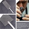 SUPERFINDINGS 2Pcs 2 Style Platinized Titanium Anode Rhodium Jewelry Plating Tool Mesh TOOL-FH0001-40-4