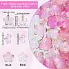 100Pcs 4 Styles Transparent Acrylic Bead Caps OACR-BM0001-09B-2