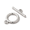 Non-Tarnish 304 Stainless Steel Toggle Clasps STAS-H212-14P-2