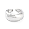 Brass Open Cuff Rings for Women RJEW-D016-08P-2