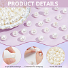 ABS Plastic Imitation Pearl European Beads SACR-NB0001-18B-4